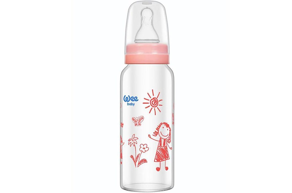 Wee Baby Isıya Dayanıklı Cam Biberon 180 ml