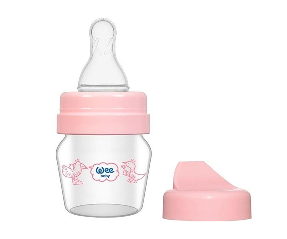 Wee Baby 0-6 Ay Mini Cam Alıştırma Bardağı Seti 30 Ml - Pembe