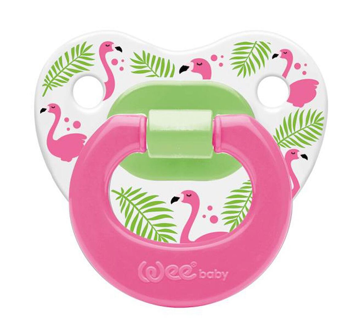 Wee Baby Desenli Damaklı Emzik 834 6-18 Ay No:2 Pembe