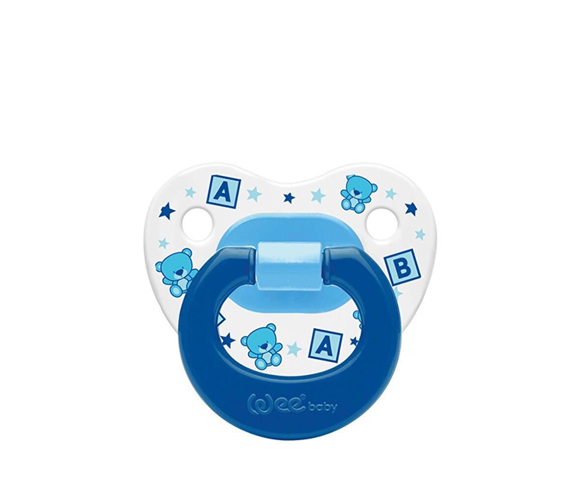 Wee Baby Desenli Damaklı Emzik  No:3 / 18+ Ay 835 - Mavi