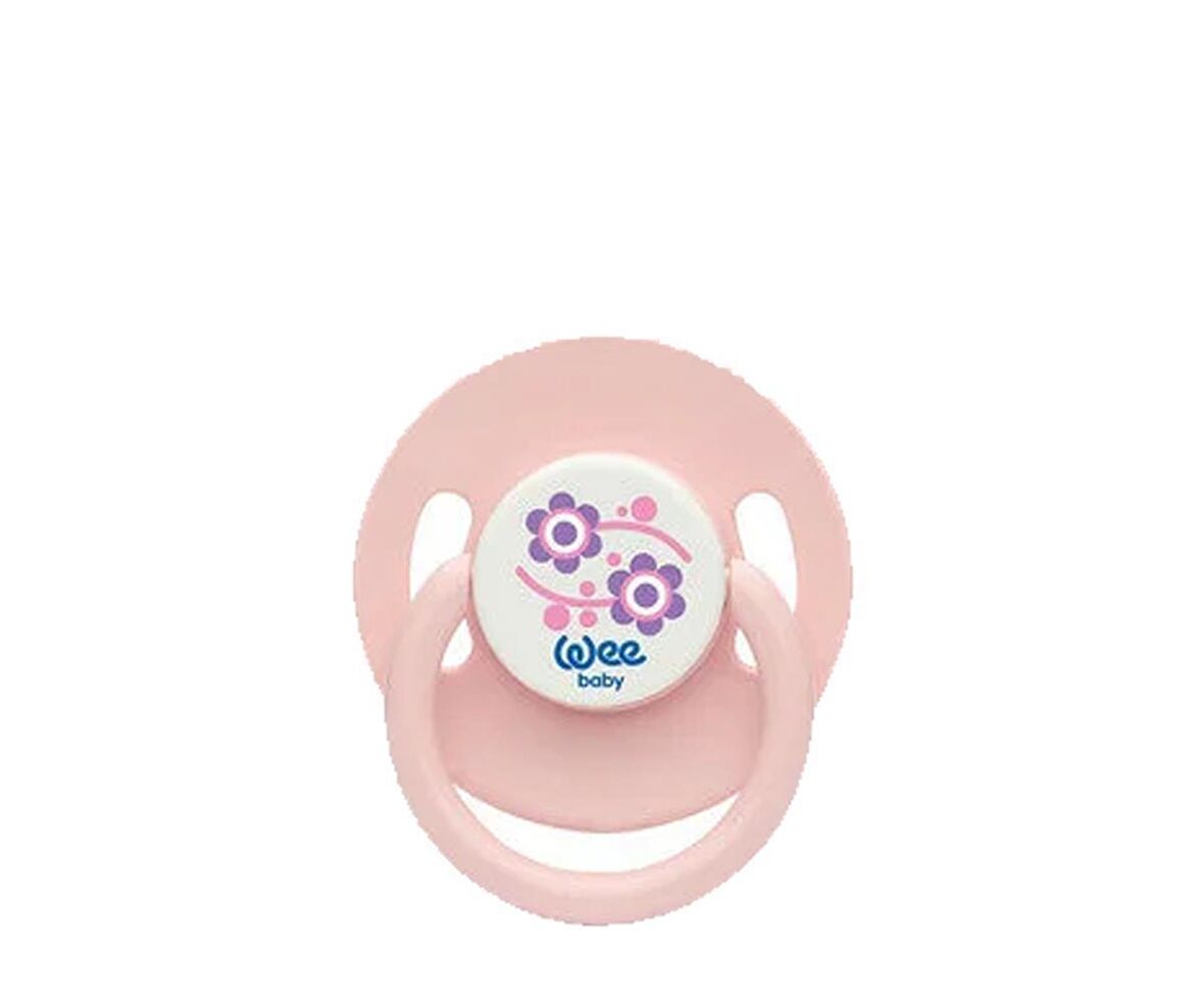Wee Baby Yuvarlak Uçlu Emzik 18+ Ay No:03 pembe çiçekli
