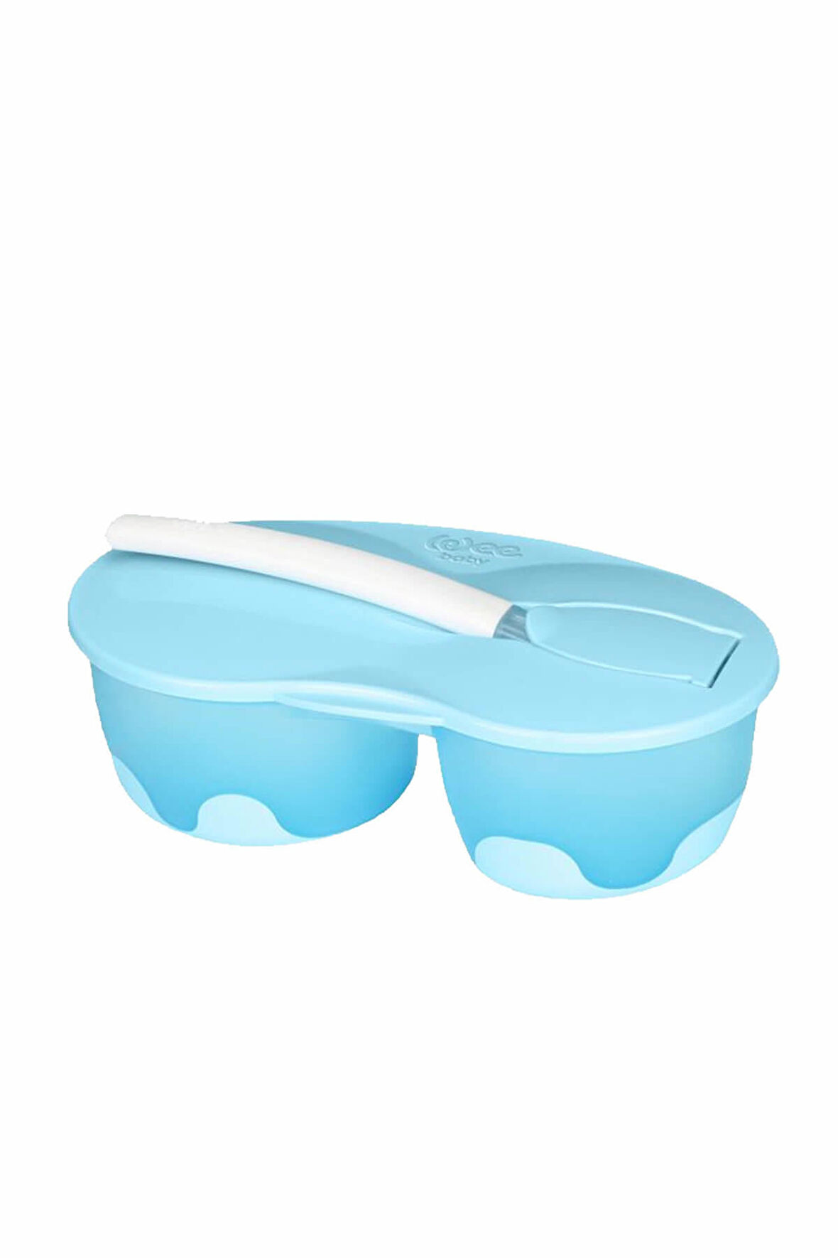 2 Hazneli Mama Kabı Seti 6+ Ay Mavi