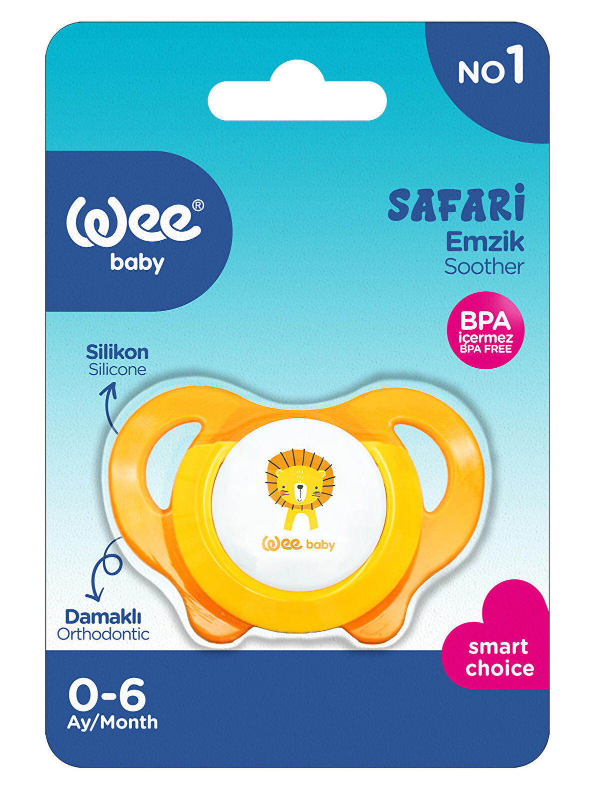 Wee Baby Safari Emzik No:1 Turuncu