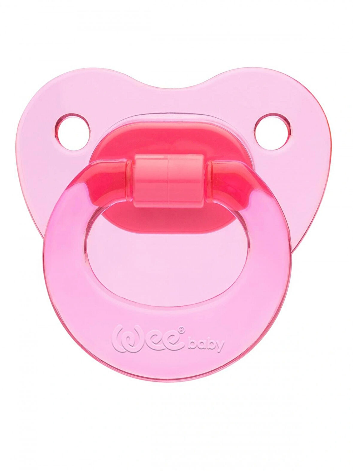 Wee Baby 112 Yalancı Emzik Silikon Akide Damaklı No: 2 - Pembe