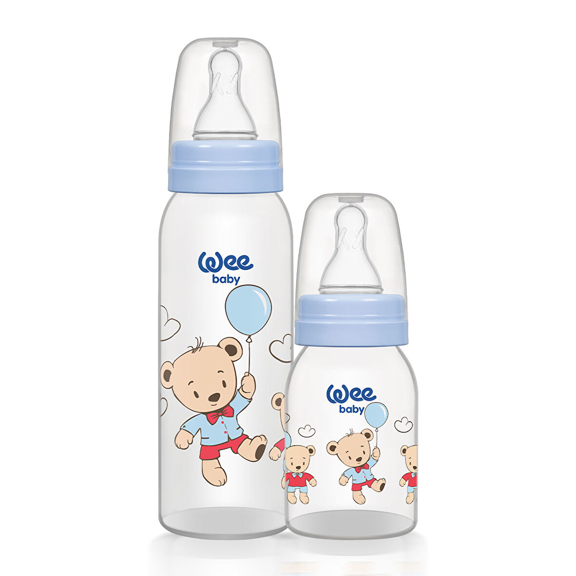 Wee Baby Klasik Biberon Seti 125 ml + 250 ml Mavi
