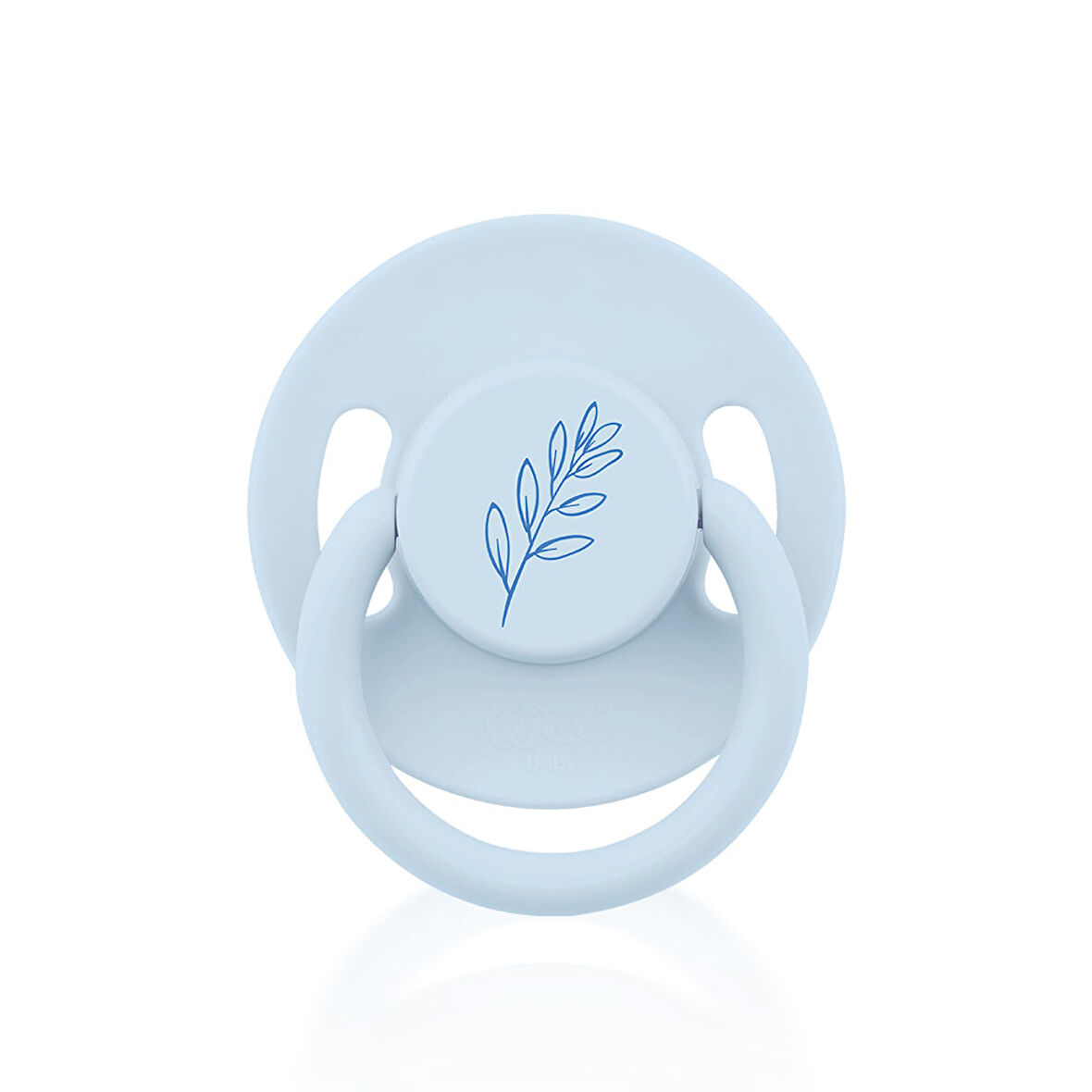 Wee Baby Pure Yuvarlak Uçlu Kauçuk Emzik No:1 - MAVİ