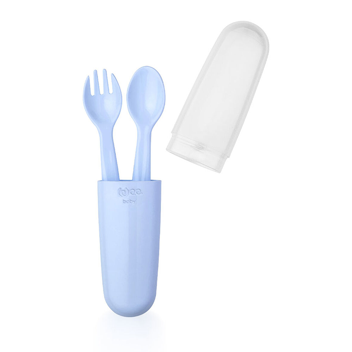 Saklama Kutulu Çatal Kaşık Seti Mavi 