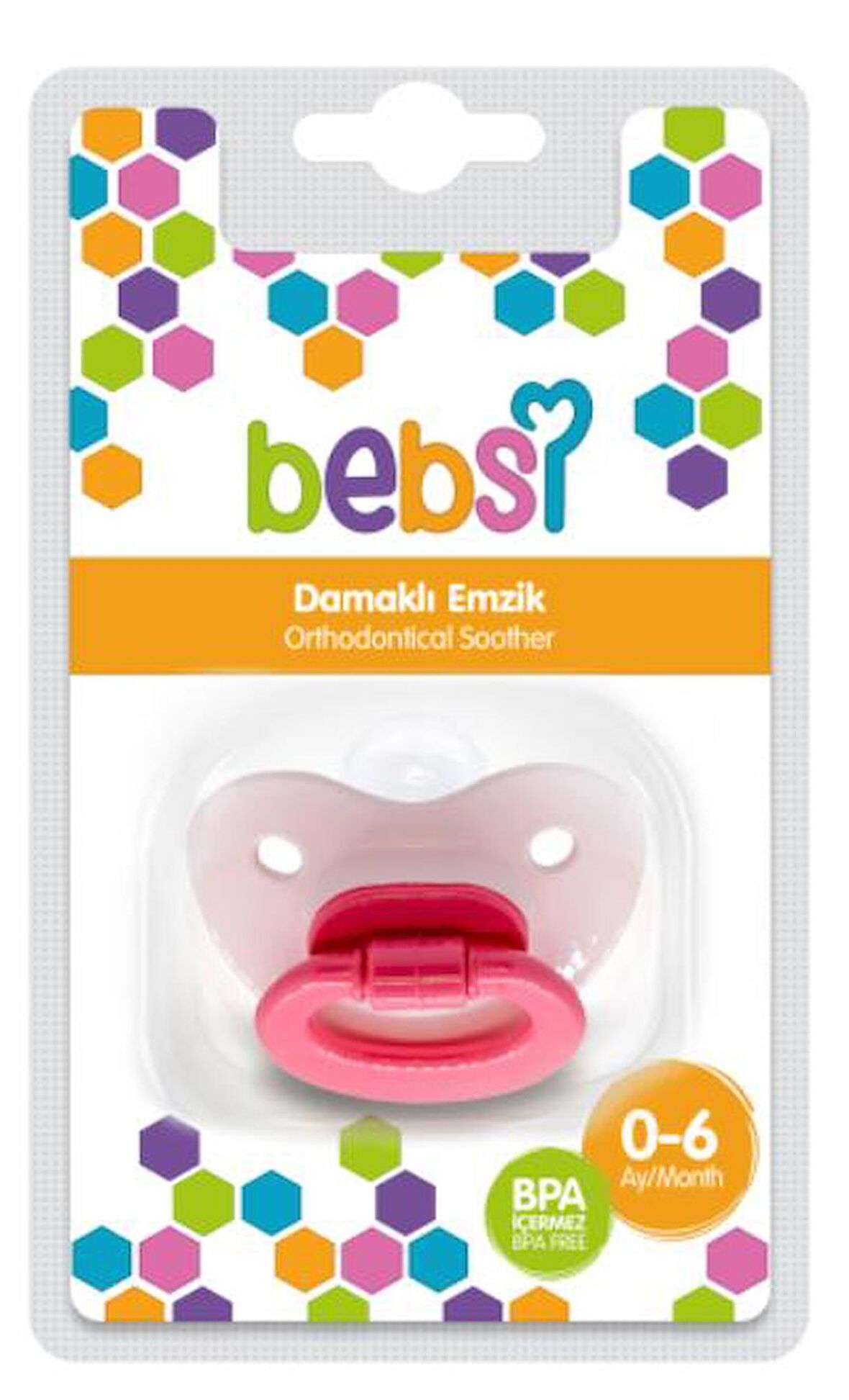 Bebsi 278 Damaklı Emzik No:1 Pembe