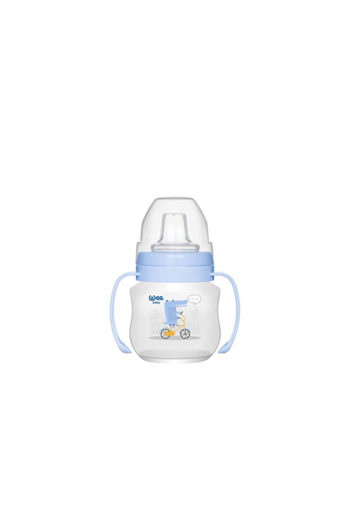 Wee Baby 753 Akıtmaz Kulplu Pp Antikolik Bardak 125 Ml  Mavi