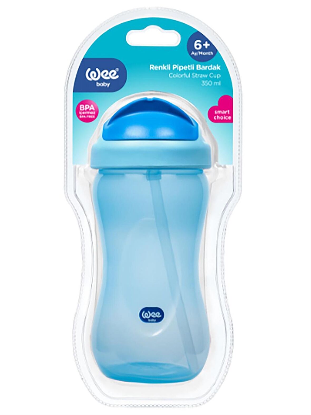 Wee Baby Pıpetlı Bardak 340ml Mavı