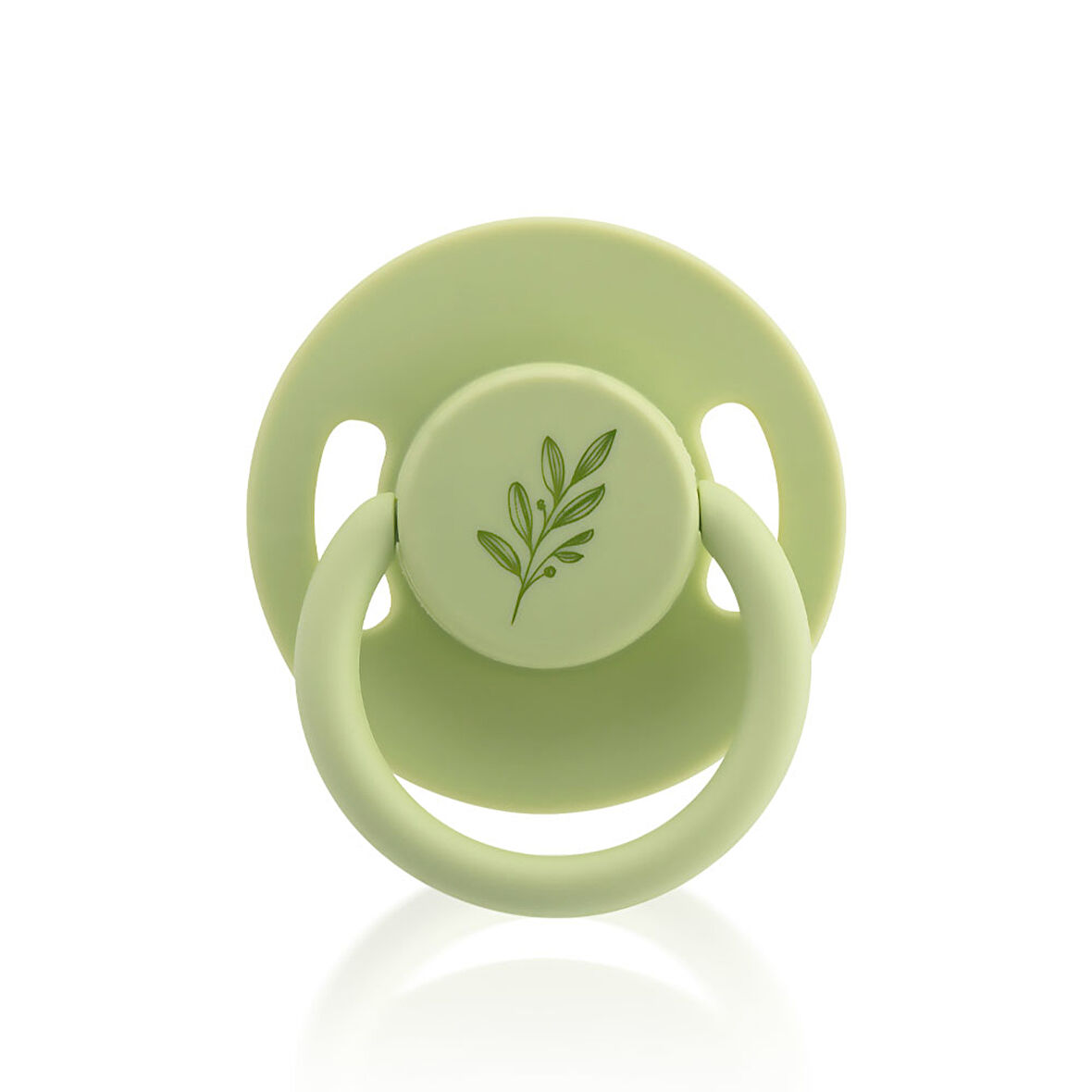 Pure Yuvarlak Uçlu Kauçuk Emzik No:2 Yeşil 6-18 Ay