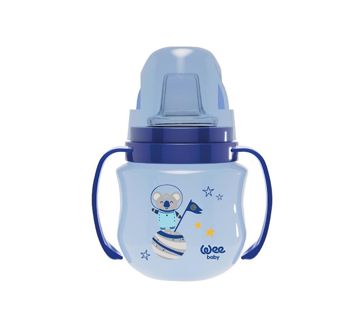 Wee Baby Galaxy Akıtmaz Alıştırma Bardağı 125 ml Mavi