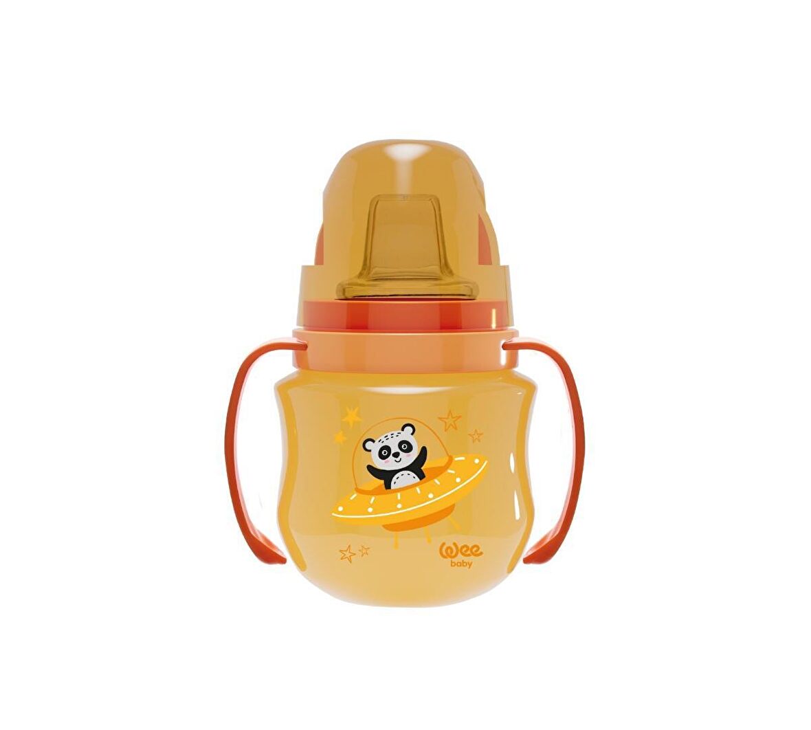 Wee Baby Galaxy Akıtmaz Alıştırma Bardağı 125 ml Turuncu