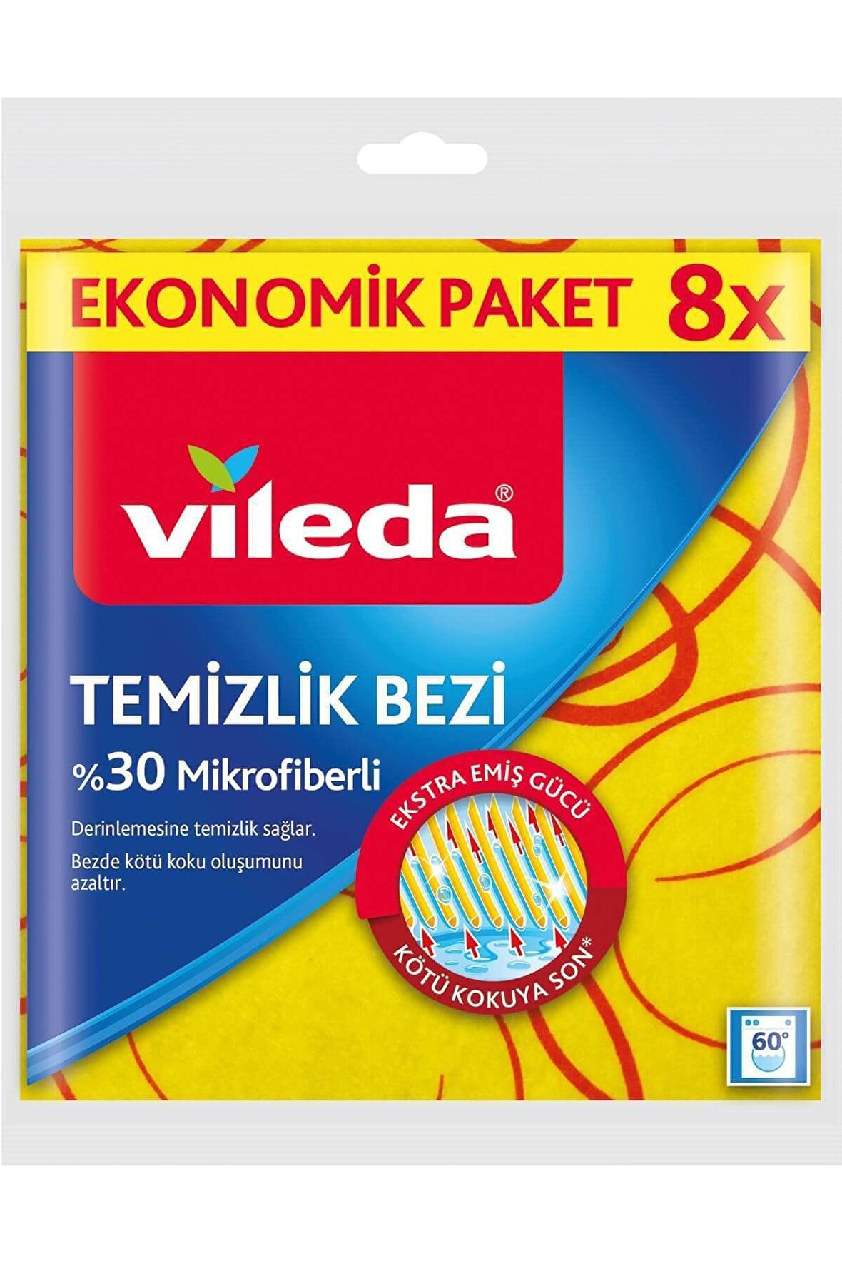 Vileda Temizlik Bezi %30 Mikrofiberli 8 li