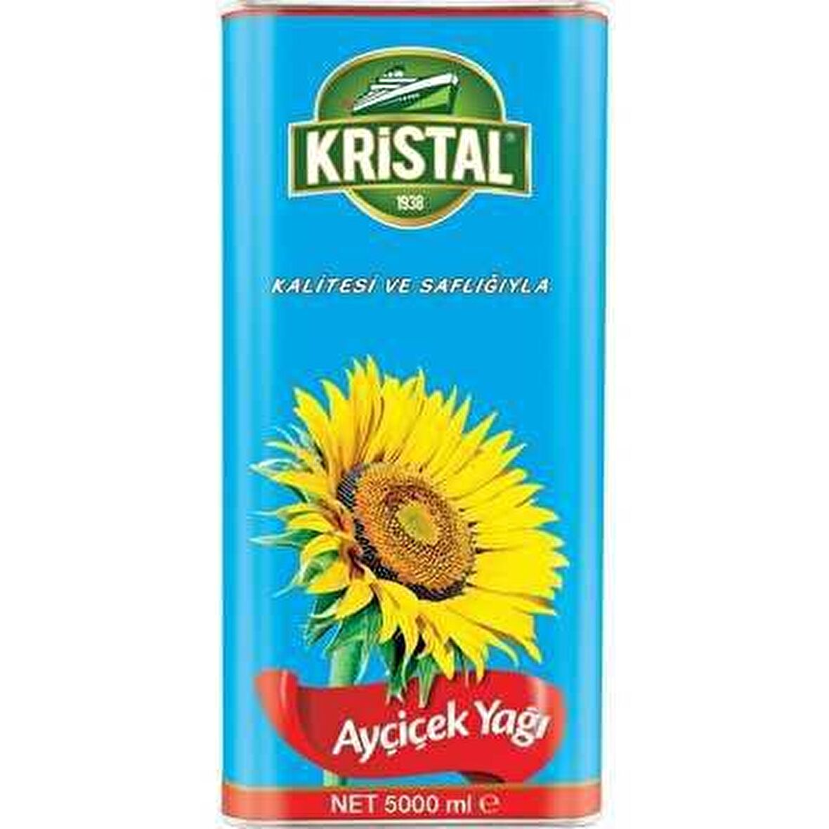 Kristal Rafine Ayçiçek Yağı Teneke 5 L