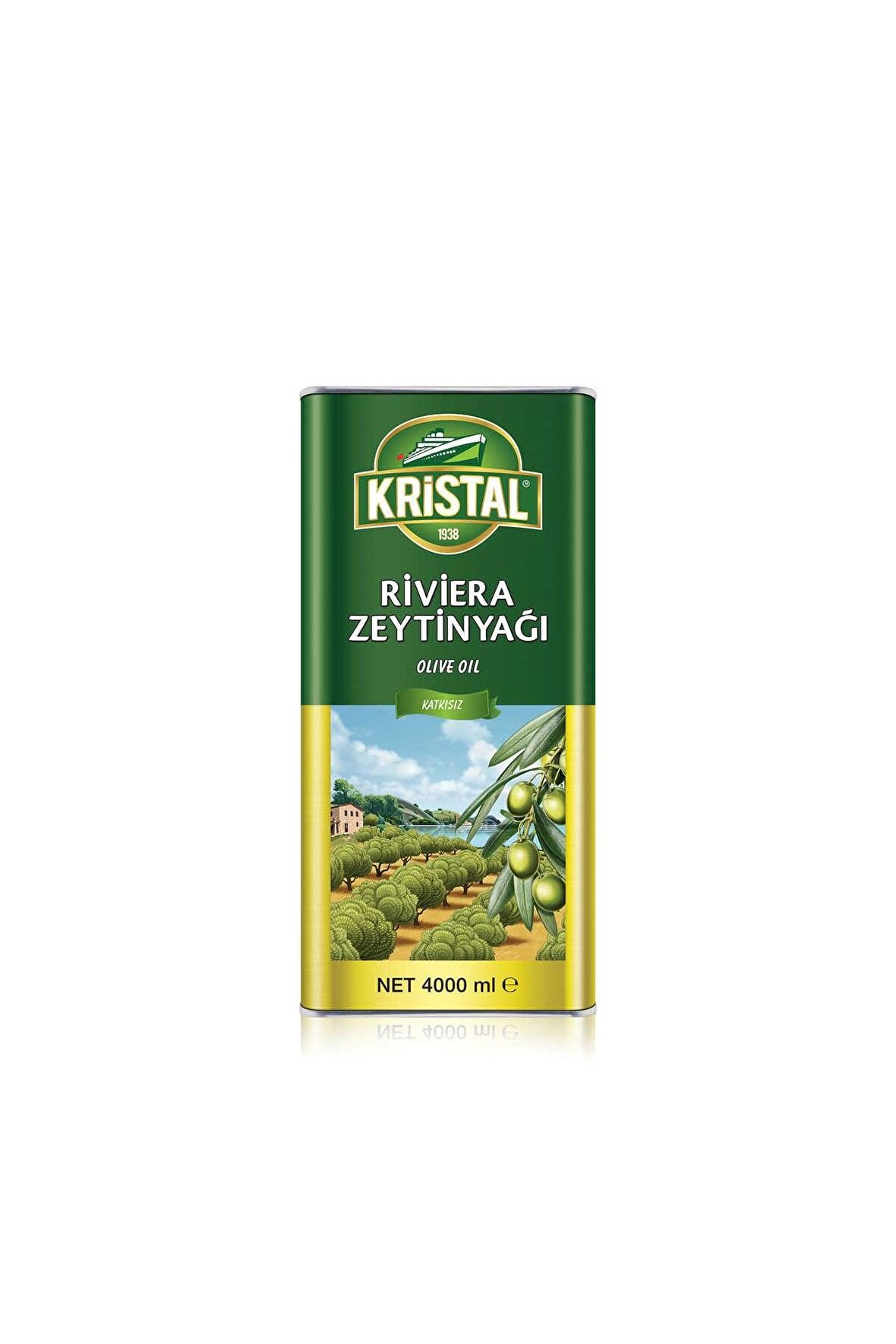 Kristal Riviera Zeytinyağı Teneke 4 L