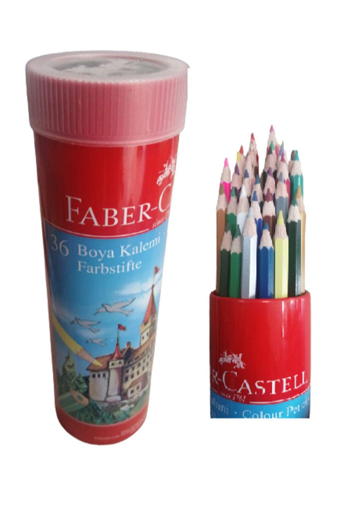 Kuru Boya 36 Renk Teneke Tüp Kuruboya Faber Castell Metal Tüp Kuru Boya 36 Renk