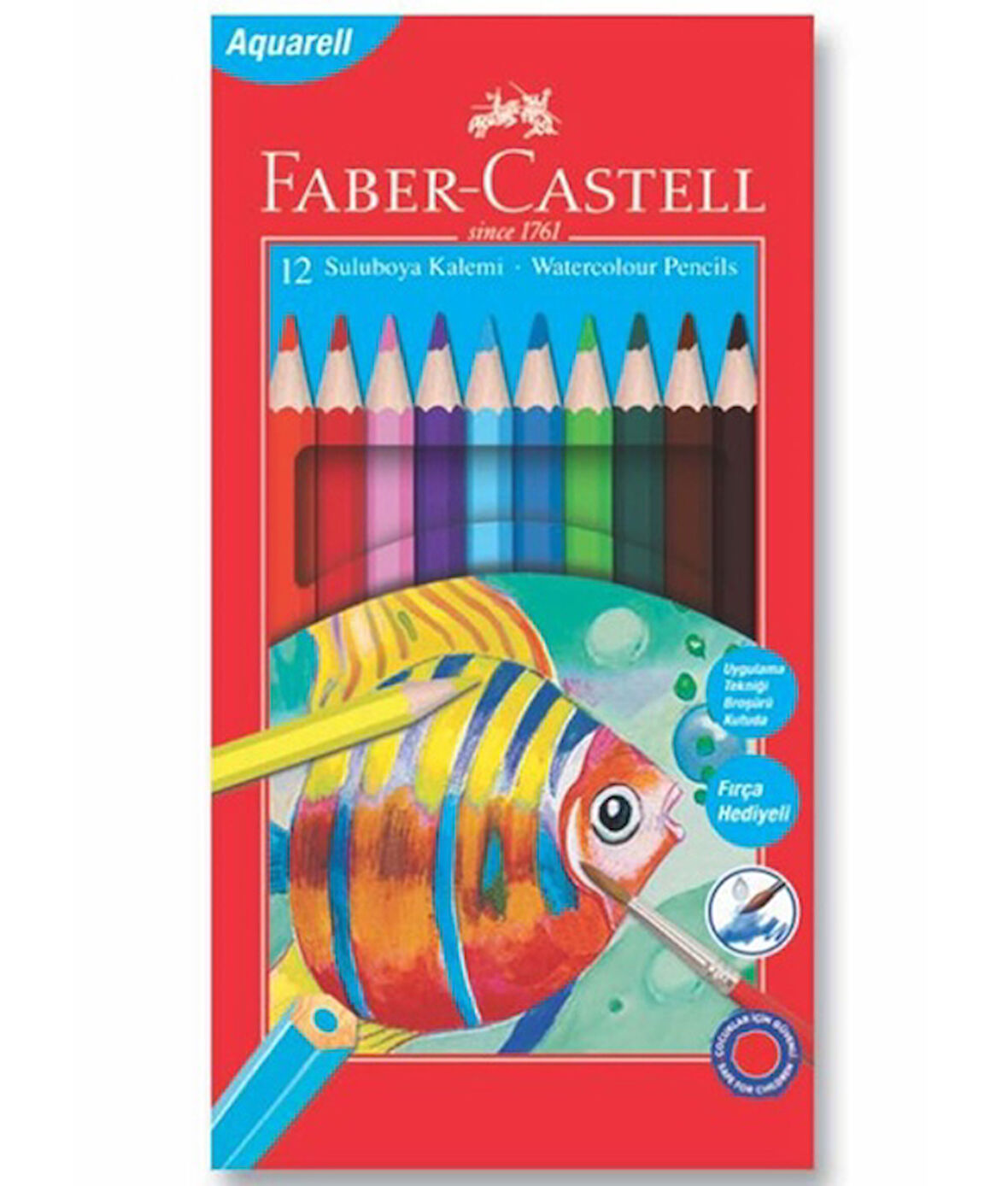 Faber Castell Suluboya Kalemi 12Li - 2 adet