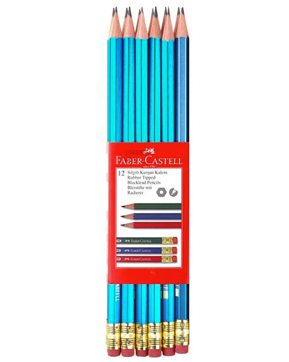 Faber Castell Silgili Kurşun Kalem 12li HB 2120