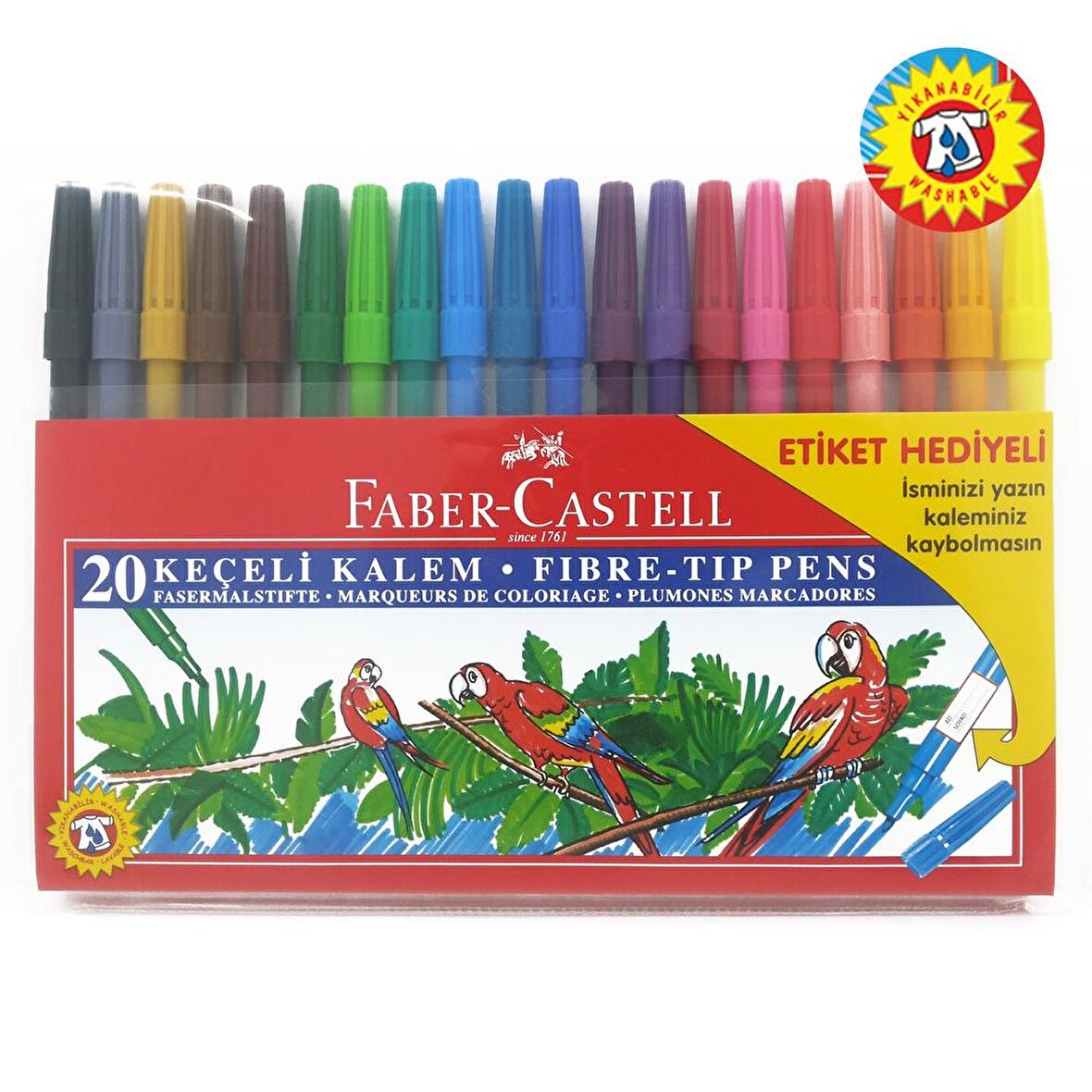 Faber Castell Keçeli Kalem 20’li Poşet