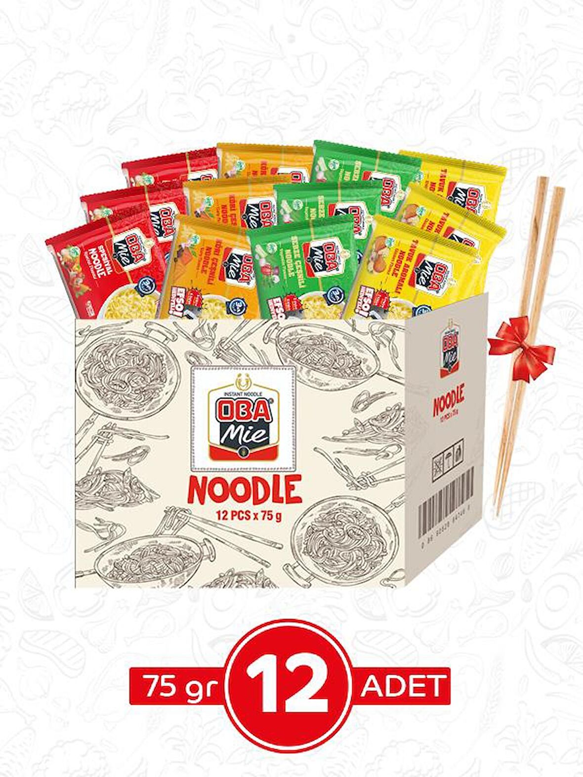 Karma Çeşnili Hazır Noodle 12'lı