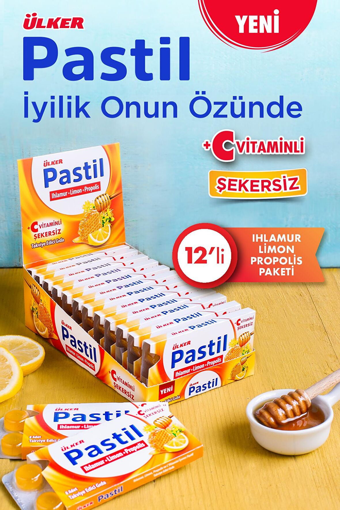 Ülker Pastil Ihlamur&Limon&Propolis x12 Adet