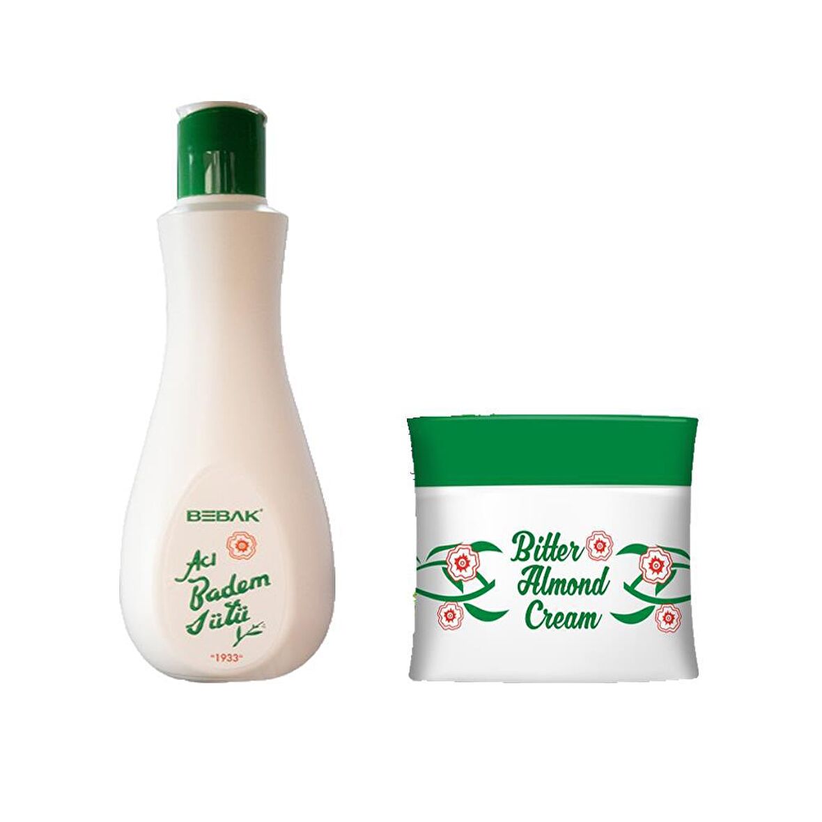 Bebak Acı Badem Kremi ve Süt 70ML+215ML 2li Set 