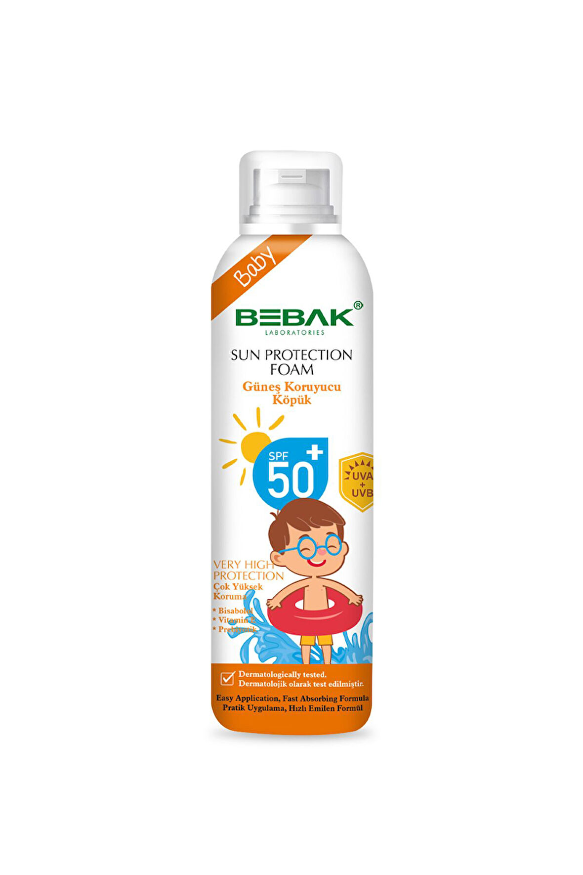 Bebek Güneş Köpüğü 50+ Spf Yüksek Koruma 150 ml
