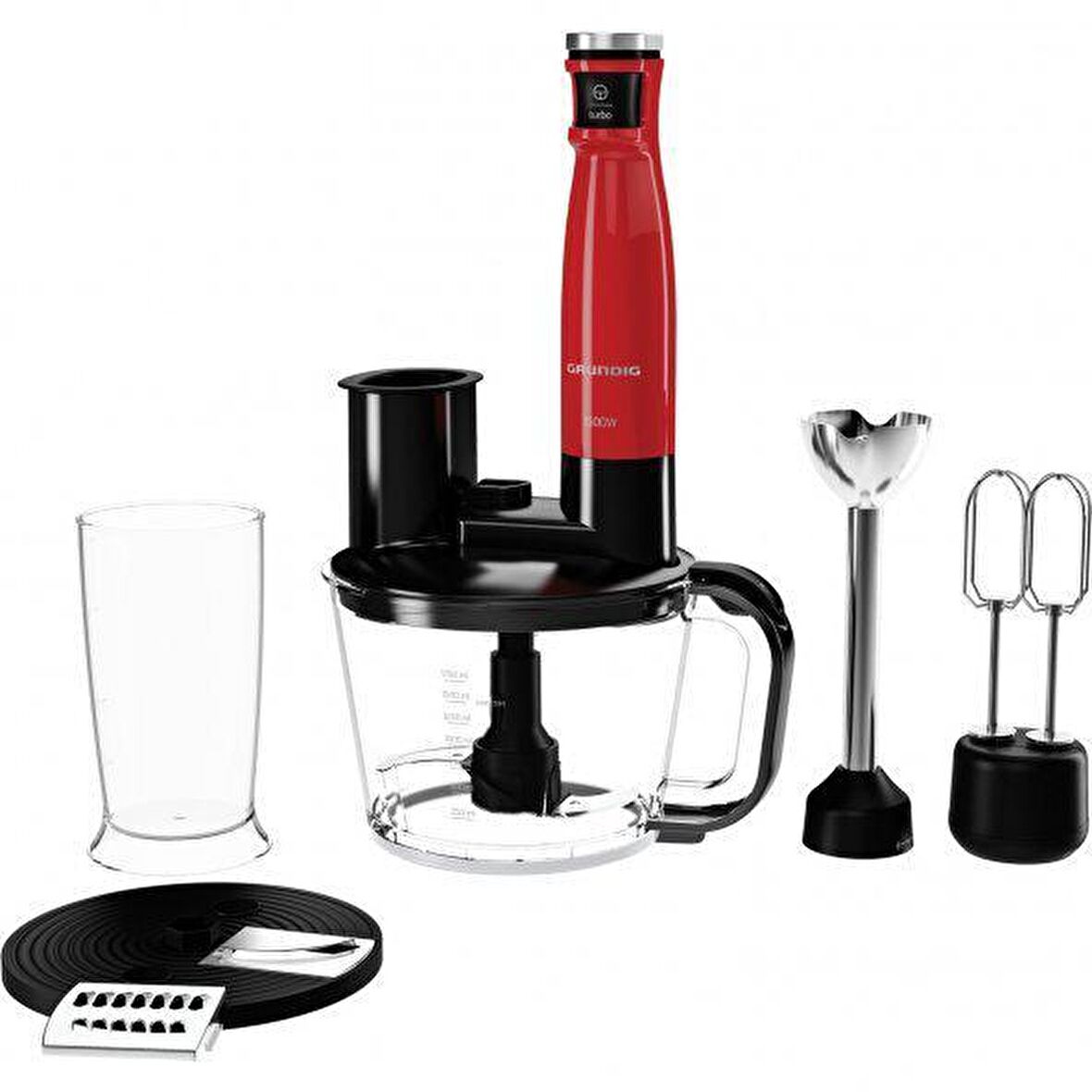 Grundig RHB 4050 K Kırmızı 1500 W Blender Seti