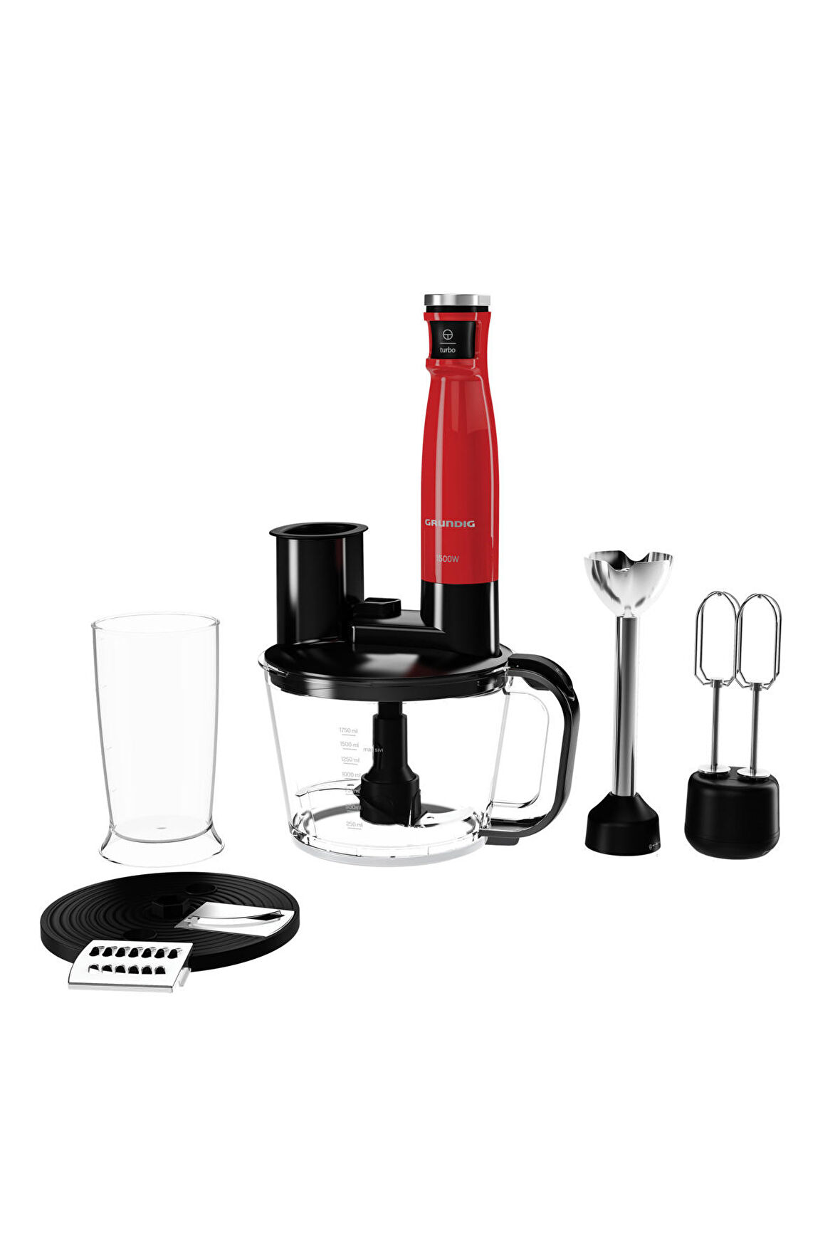 Rhb 4050 K Kırmızı Rendeli Blender Seti 1500w