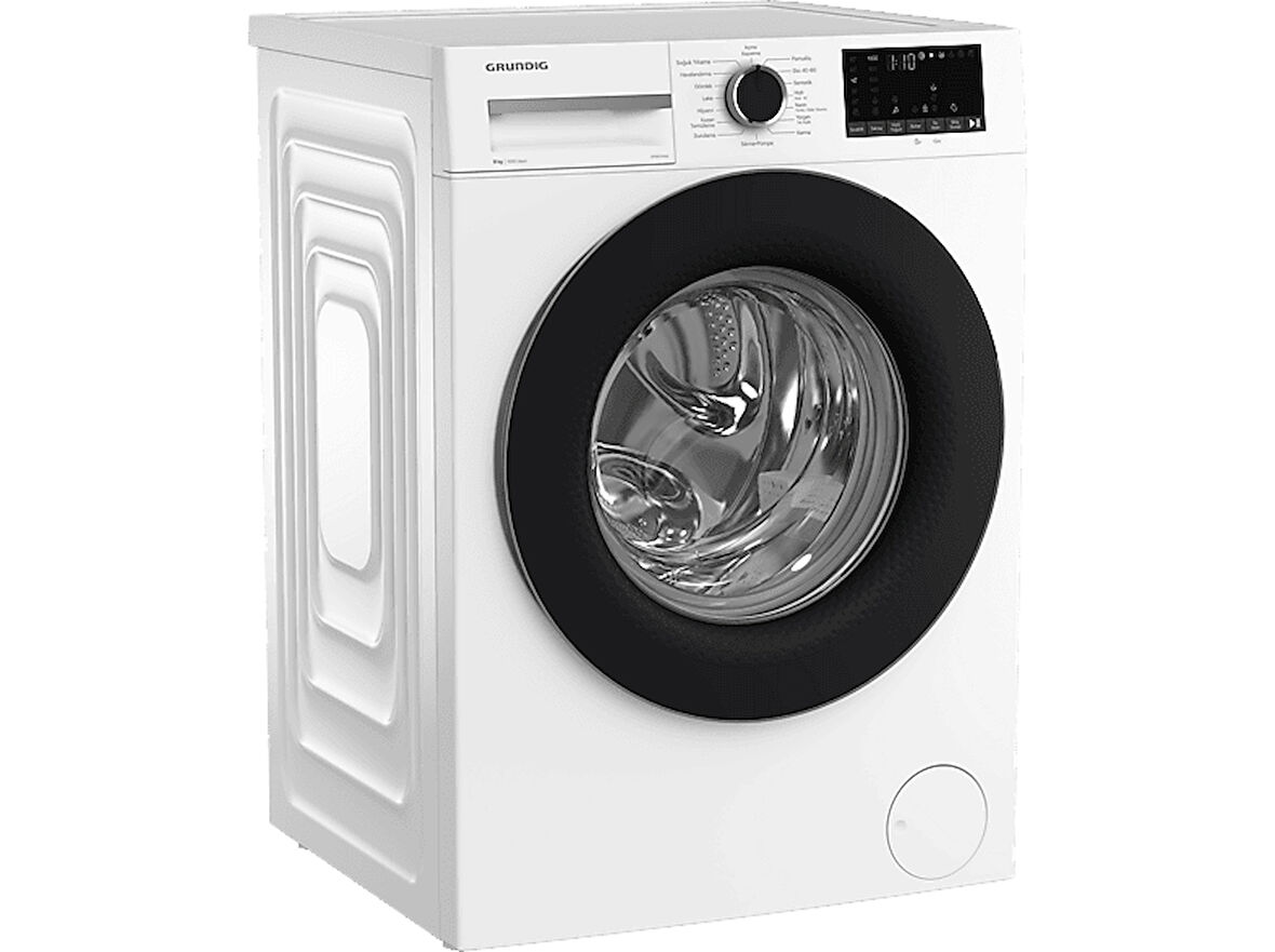 GRUNDIG GPWM 91624 A Enerji Sınıfı 9 kg 1000 Devir Çamaşır Makinesi Beyaz