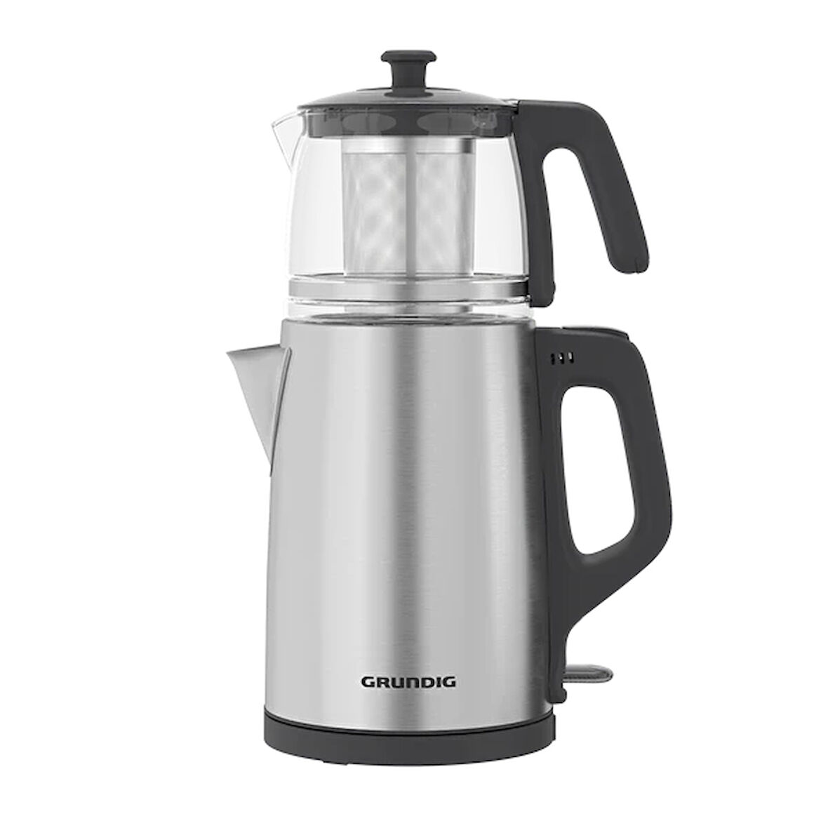 Grundig TM 2522 IC Inox Cam Çelik Süzgeçli Çay Makinesi