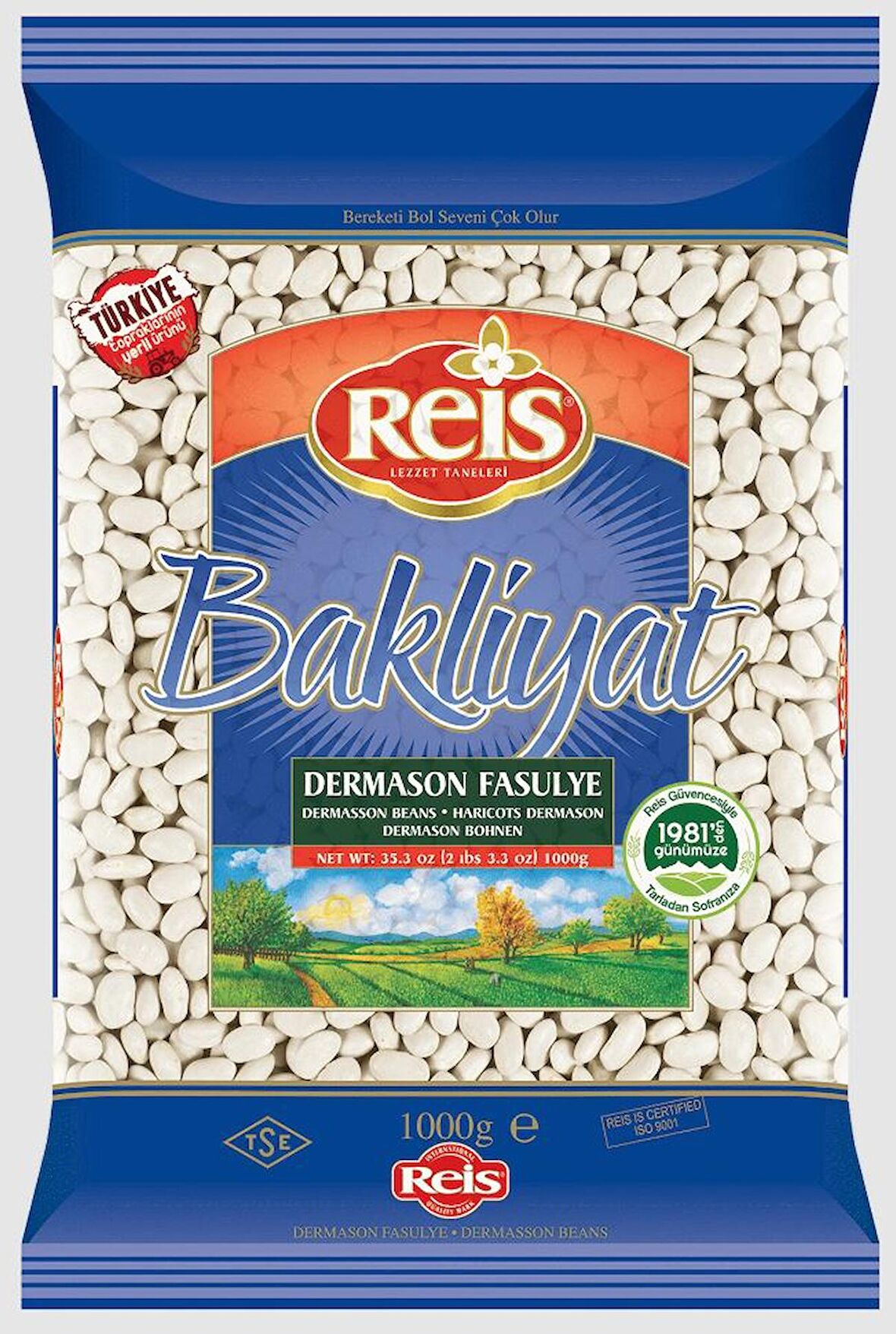 Reis Dermason Fasulye 1 kg