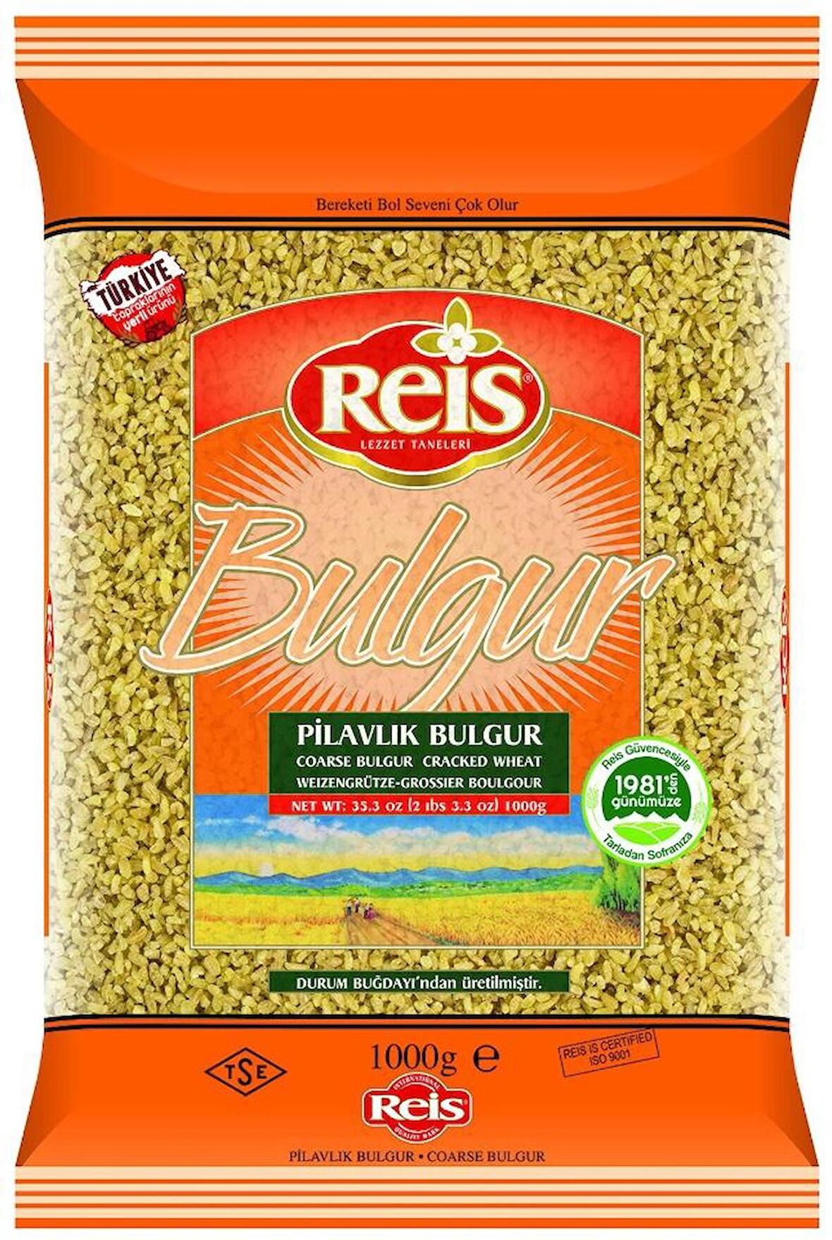  REİS 1 KG PİLAVLIK BULGUR ( Coarse Bulgur)