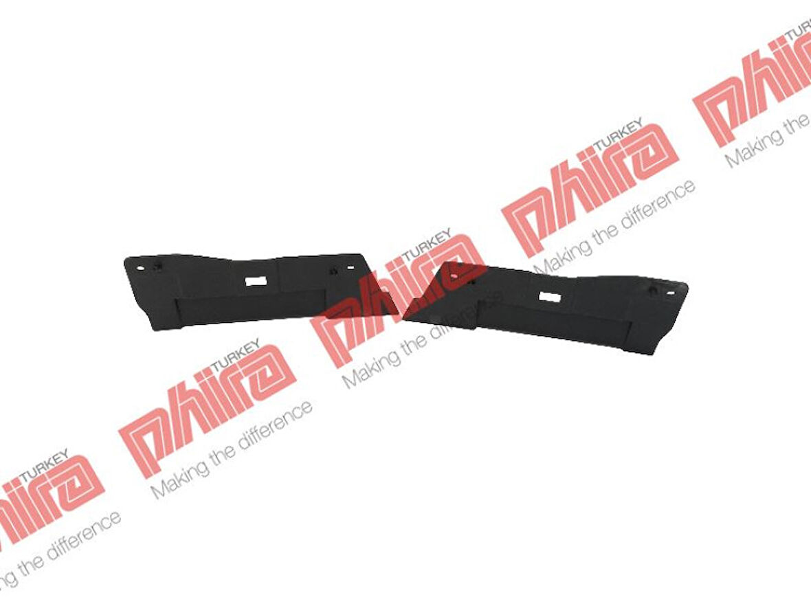 Renault Tampon Baglantı Braketi On Sol / Sag Spoyler Takım Siyah Clio 12> - Phira CL-12420