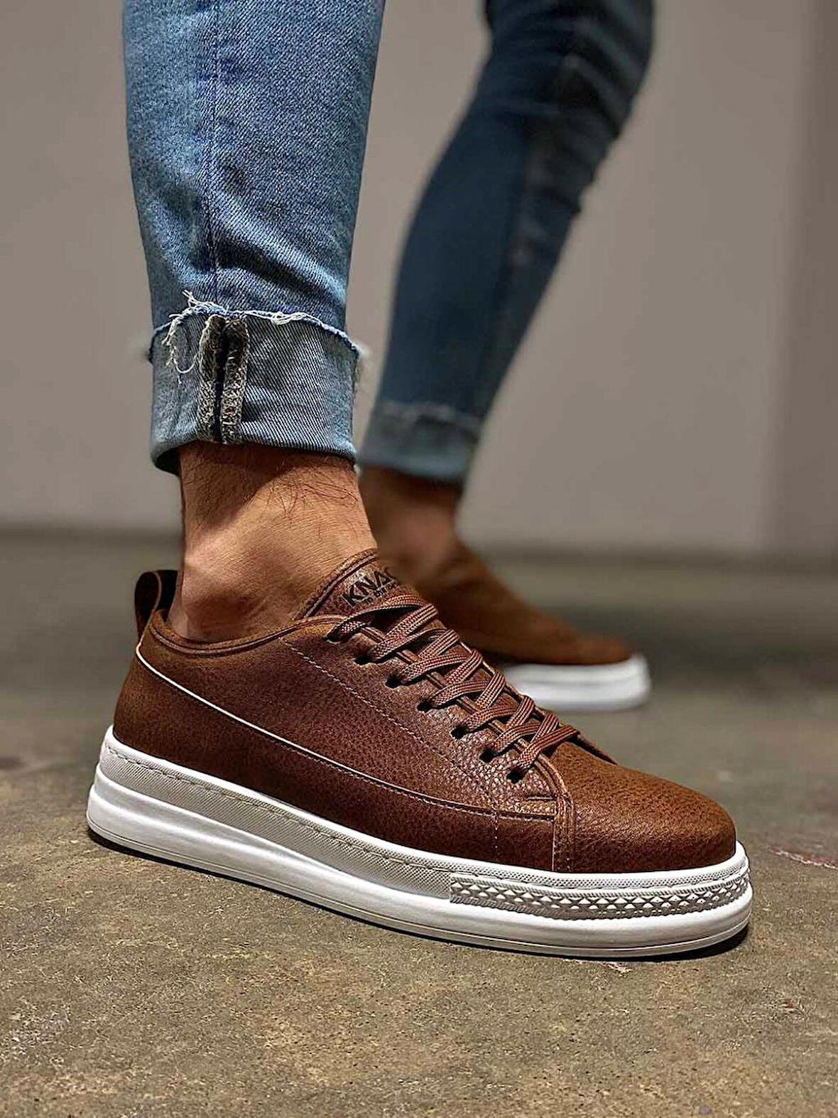 Pabucmarketi Erkek Sneakers Ayakkabı Taba