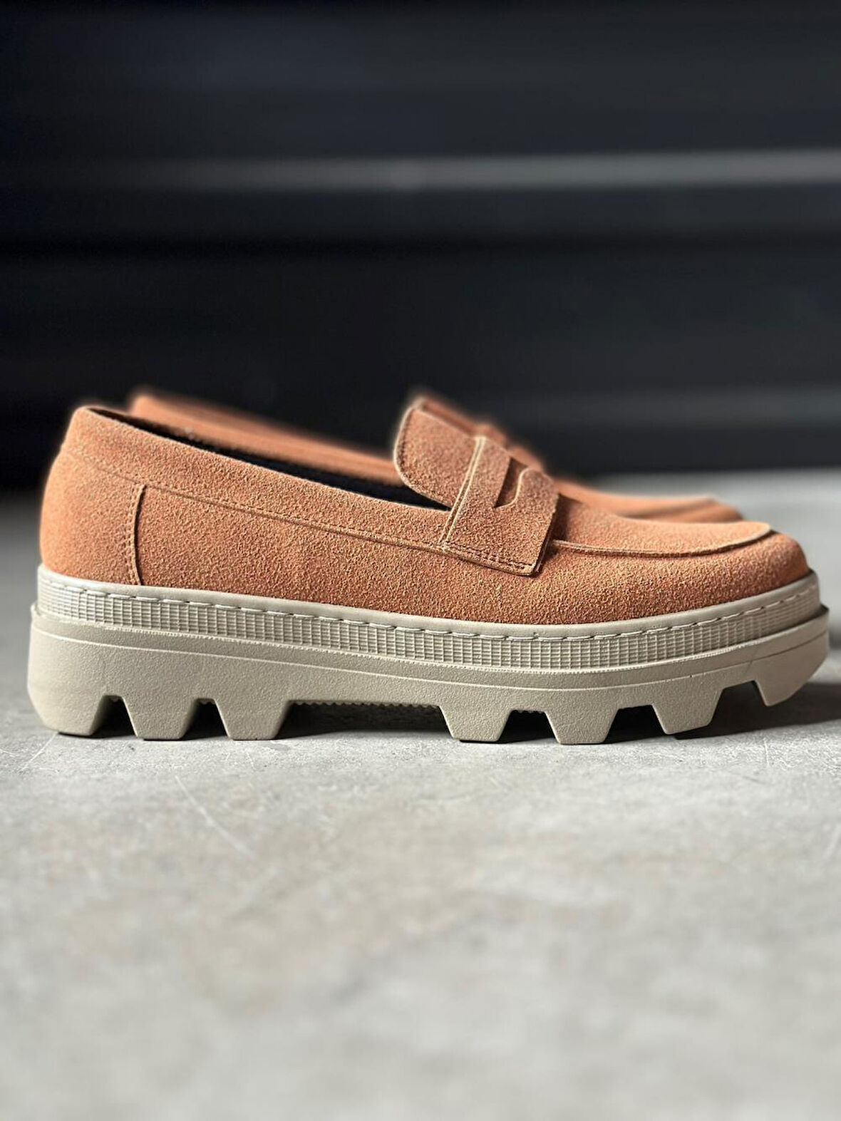 Pabucmarketi Erkek Yüksek Taban Klasik Ayakkabı Taba Süet