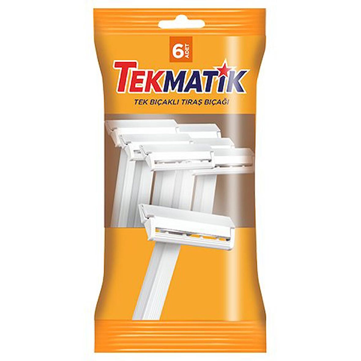 Tekmatik Klasik Tek Bıçaklı Tıraş Bıçağı 6 lı