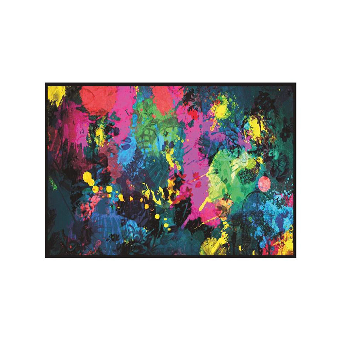 Paint Splatter Gaming Oyuncu Mouse Pad