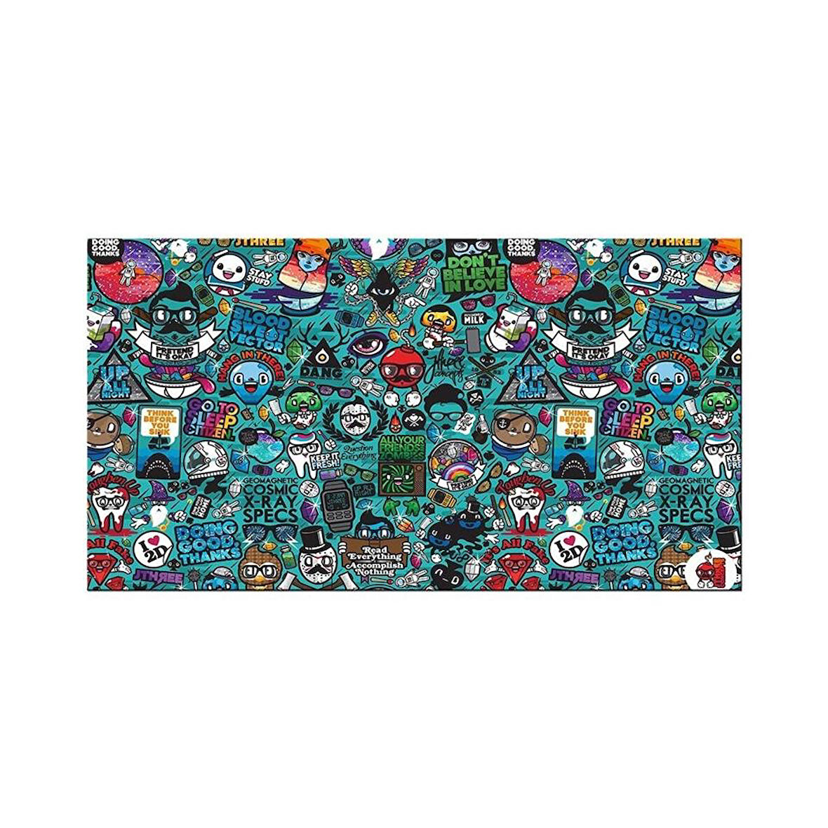 Doodle Blue XL 70x40 Cm Oyuncu Gaming Mouse Pad