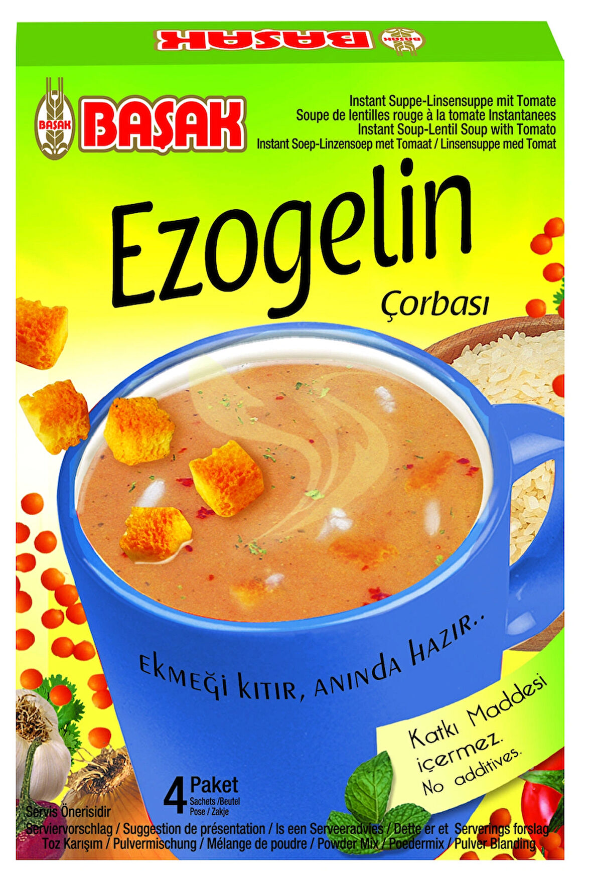 BAŞAK çabuk çorba-ezogelin 22gr.x24adet