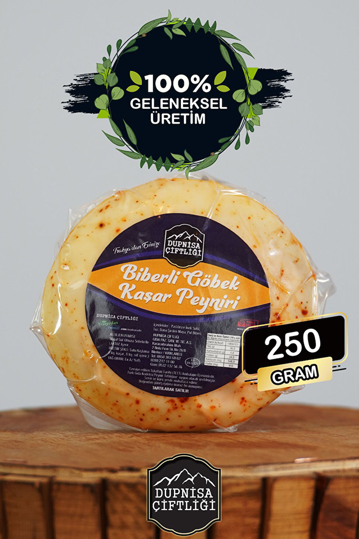 Biberli Göbek Kaşar 250g