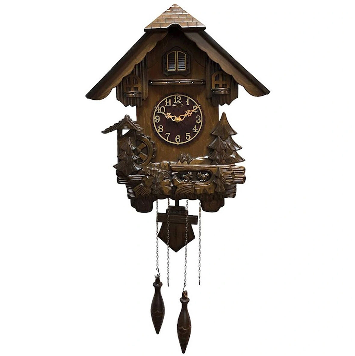 Eastar Yüzde 100 Masif Ahşap Guguklu Duvar Saati EC203