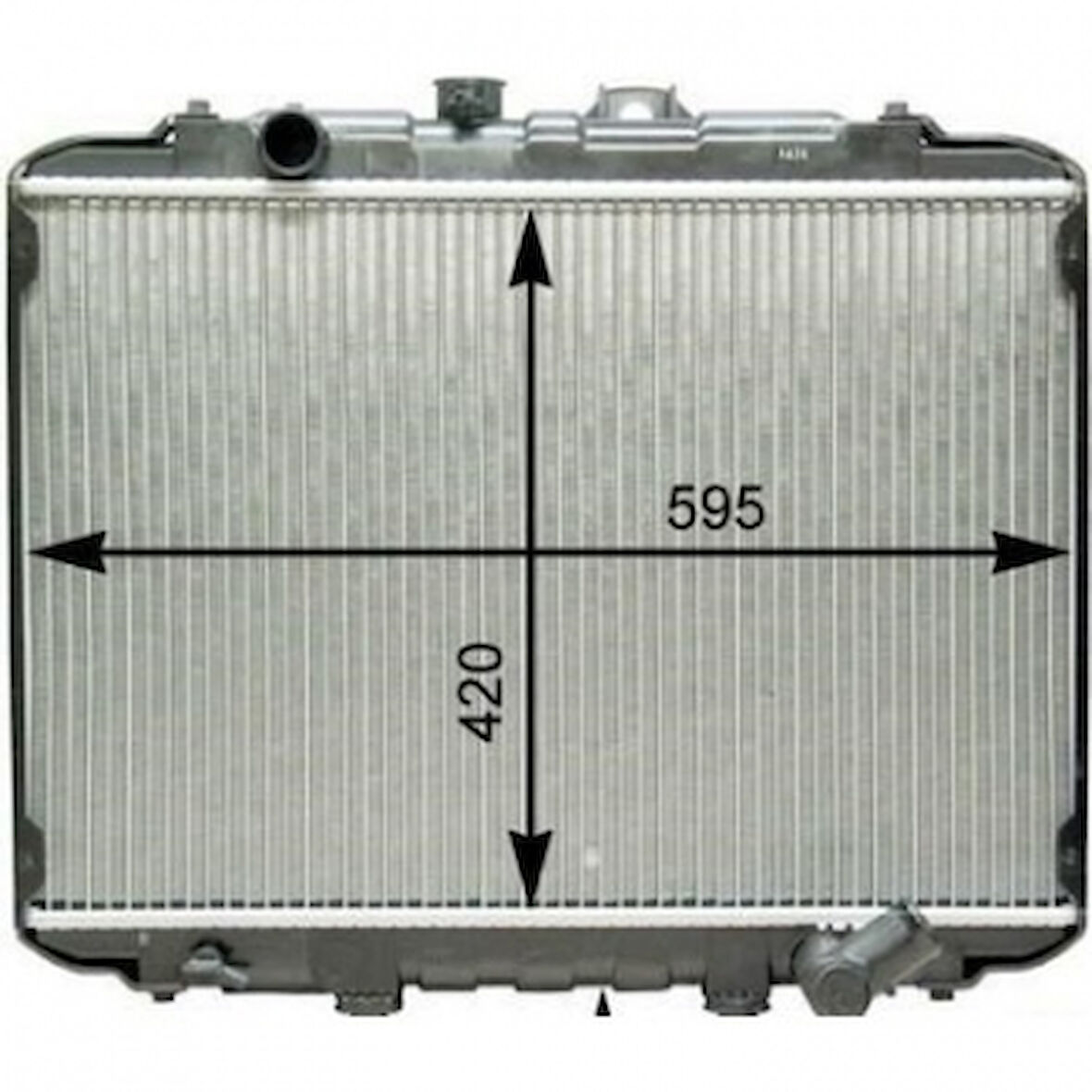 Hyundaı Ticarı Motor Su Radyatoru H100 Minibus 1997-2005 - L300 Minibus 1997-2008 Hcc Marka Yetkili Servis Malzemes - Mando Hc2530043820