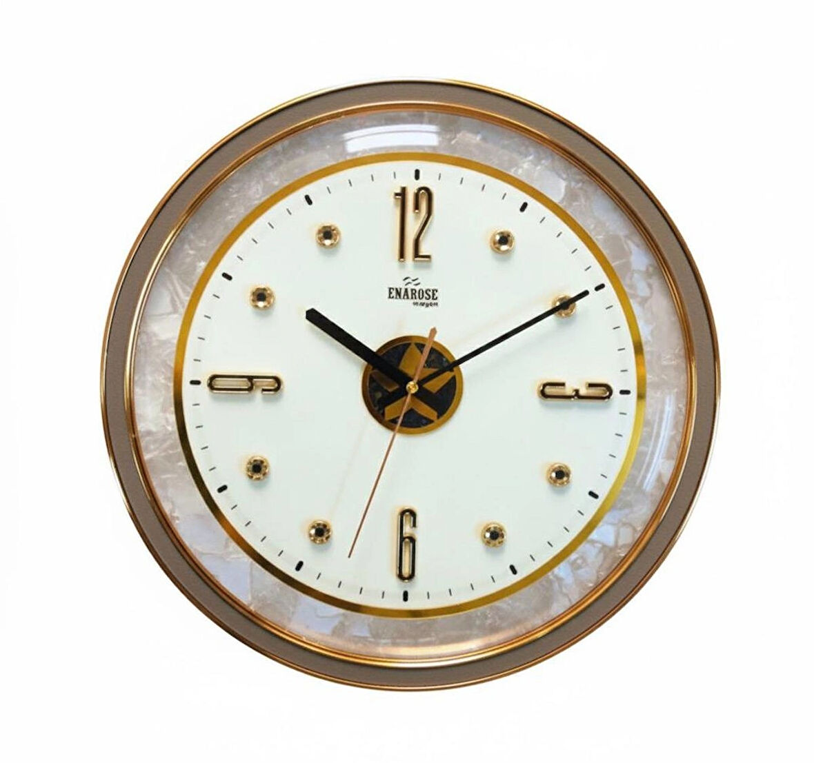 Enarose Bombe Camlı Duvar Saati A5234451 Ash