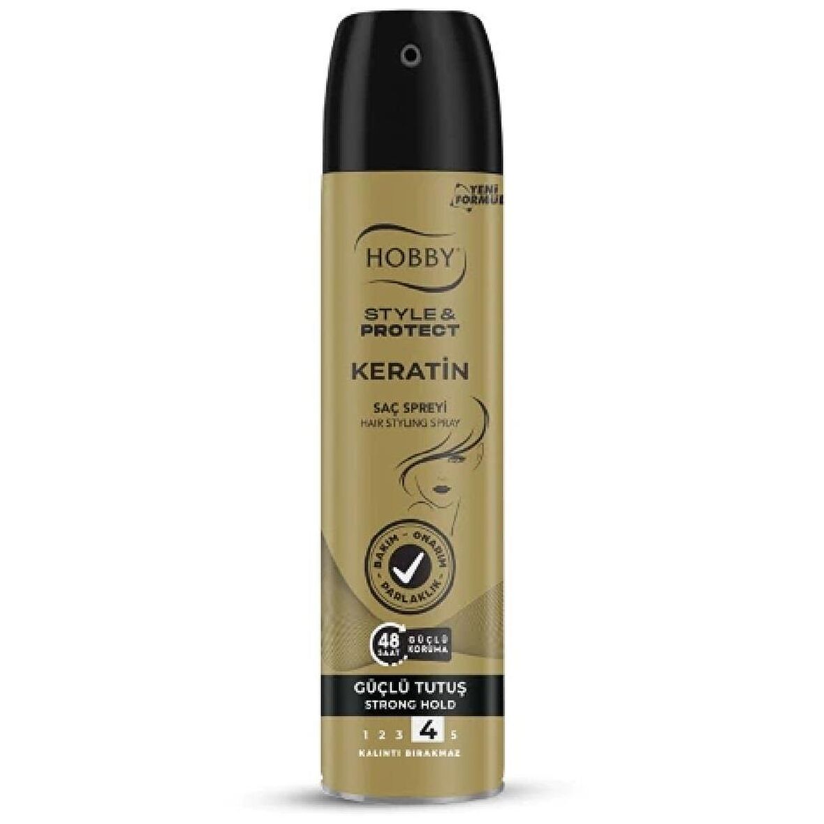 Hobby Saç Spreyi Keratin Güçlü Tutuş 250 Ml