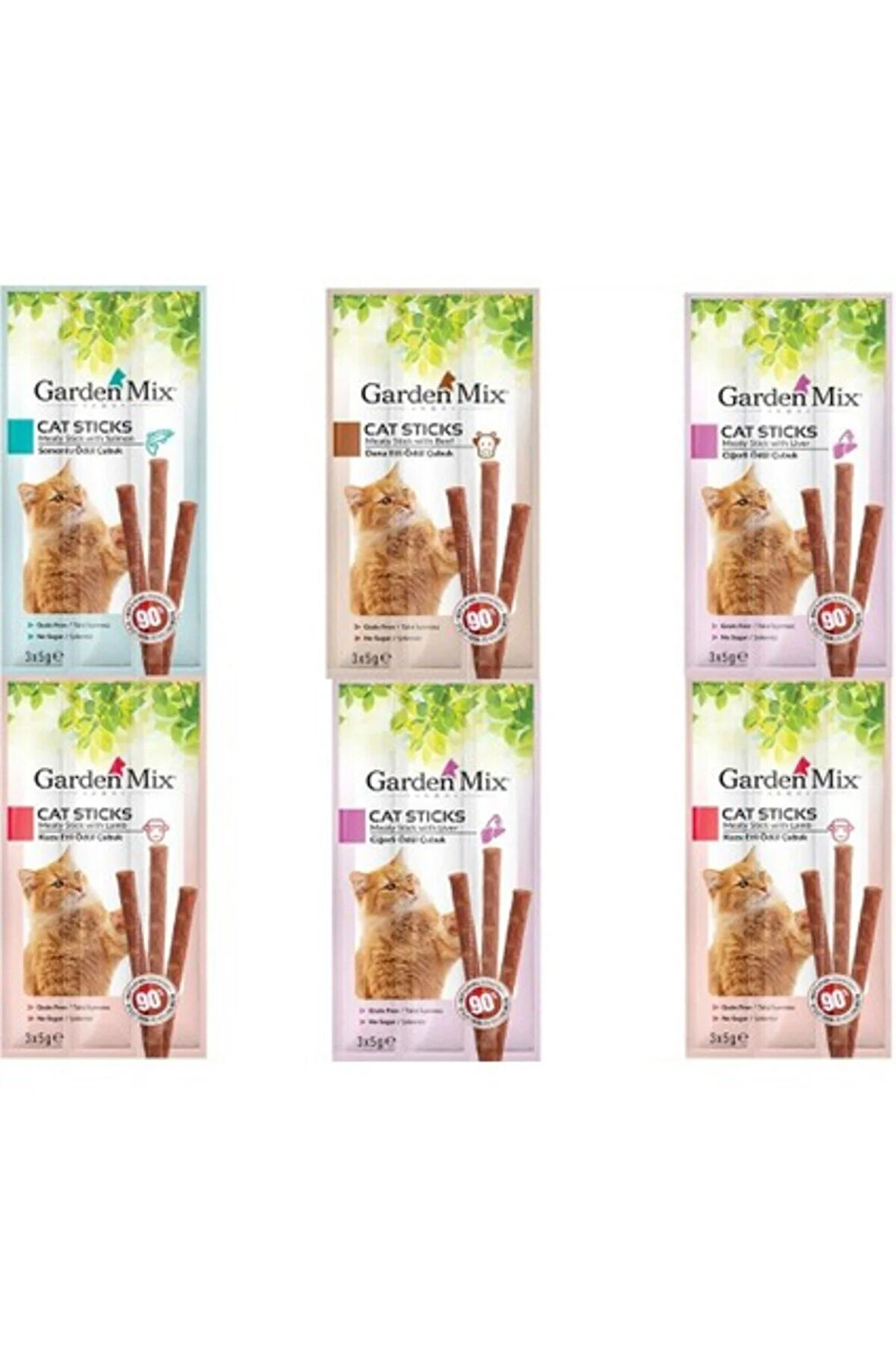 Garden Mix Karışık Kedi Stick Ödül 3*5g x 6 Adet