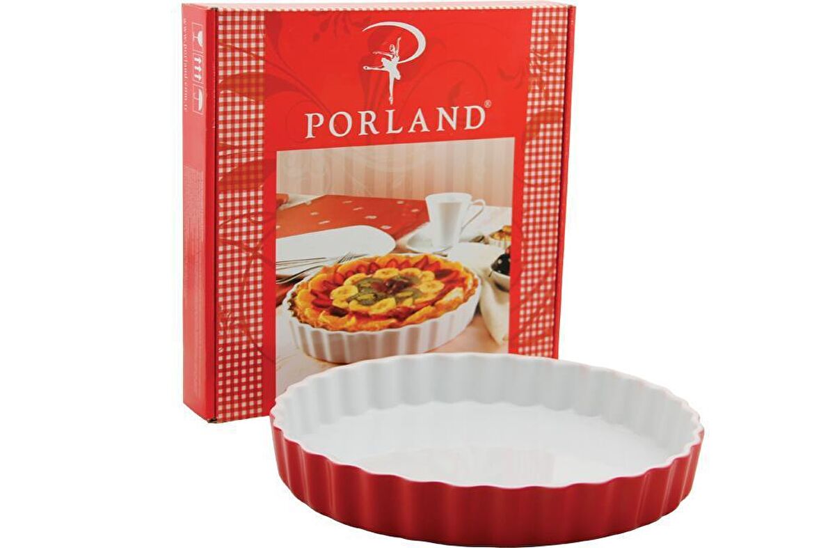 Porland Kırmızı Tart Kalıbı 25cm