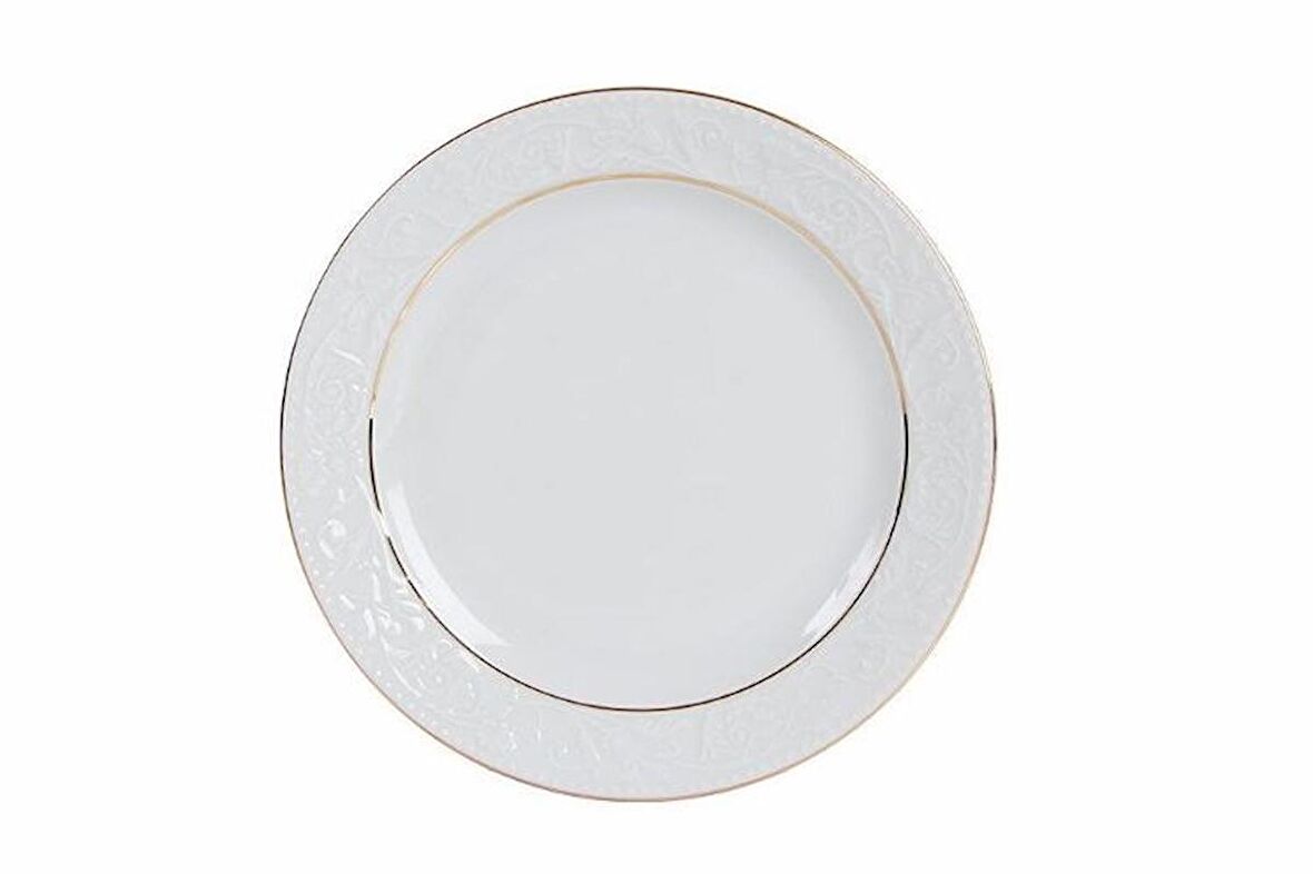 Porland Hazan Altın Yaldız Düz Tabak 20cm Tekli 04POR031036
