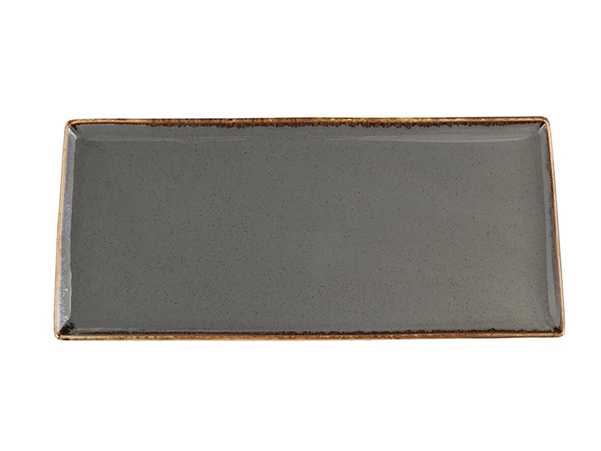 Porland Seasons Koyu Gri Baton Pasta Tabağı 16x35 cm 04ALM002482